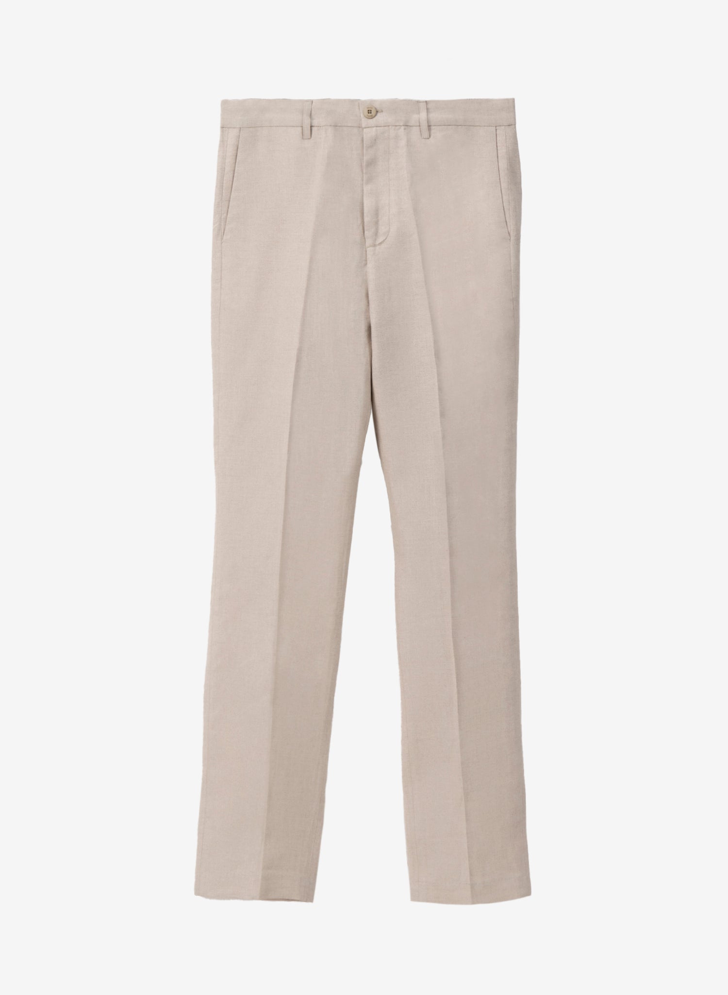 Pantalón Básico Recto beige