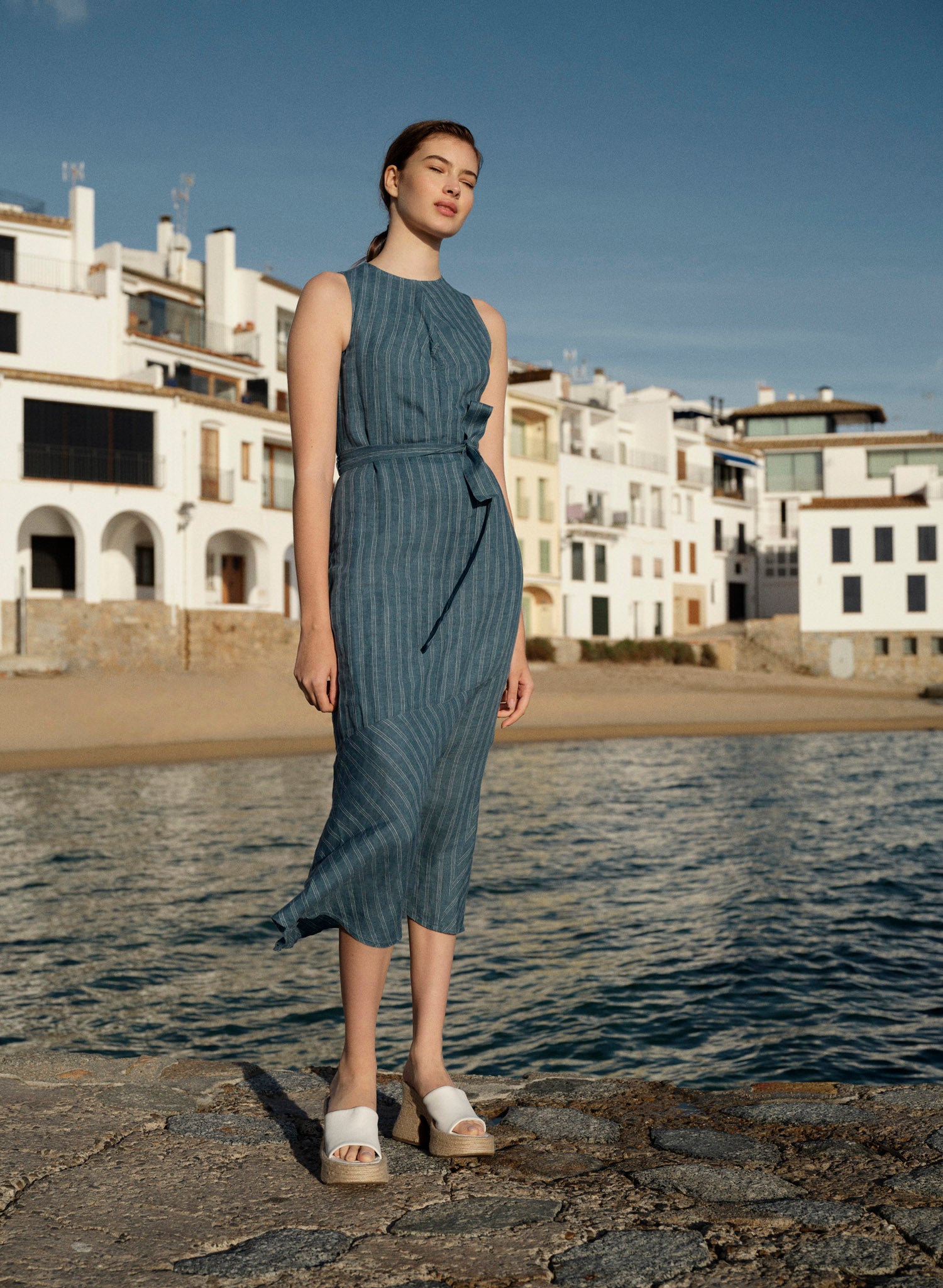 Vestidos 100 de Lino para Mujer Formales y Casuales Abito