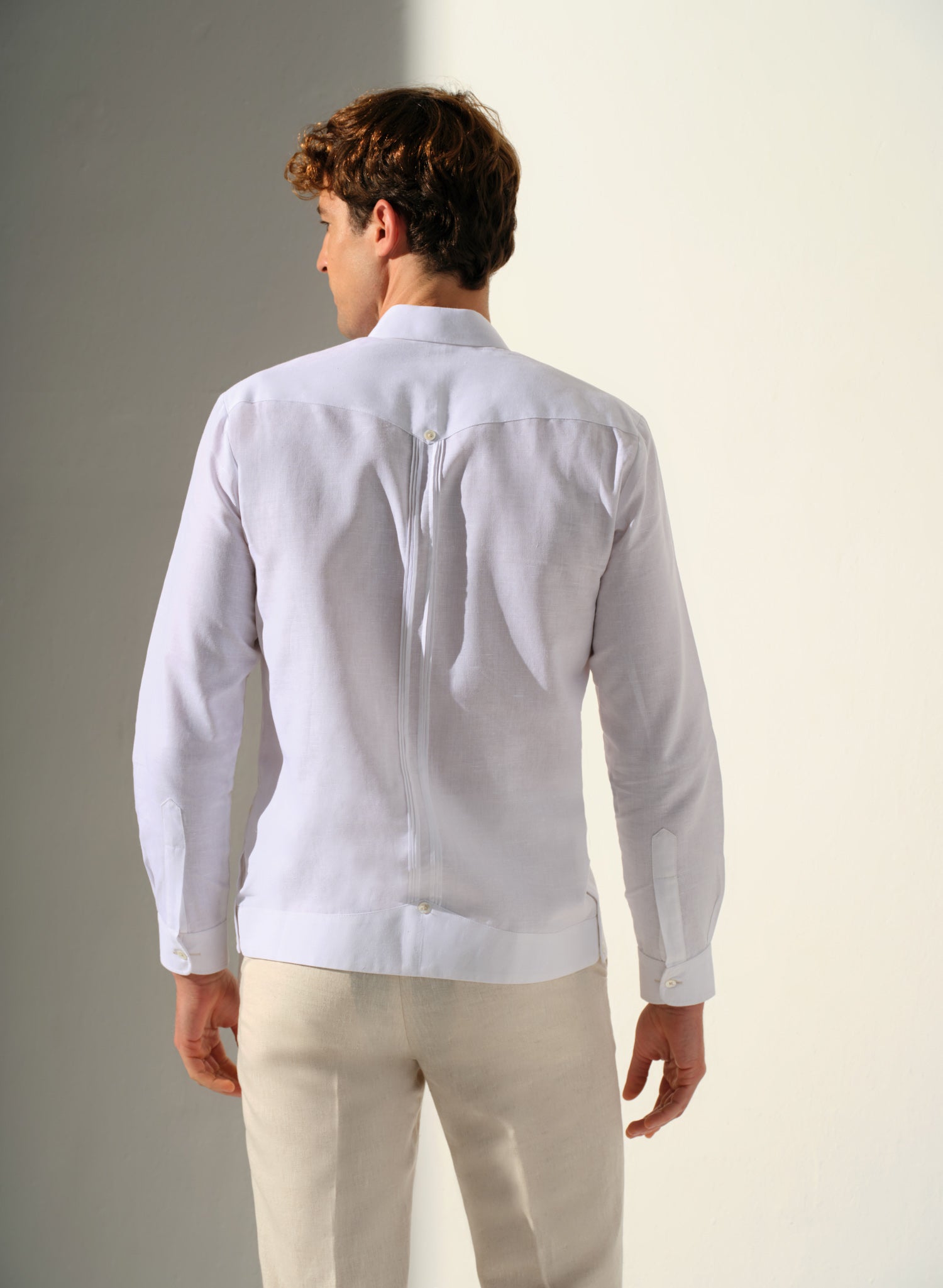 Guayabera Artesanal Cantil Smoke Gray