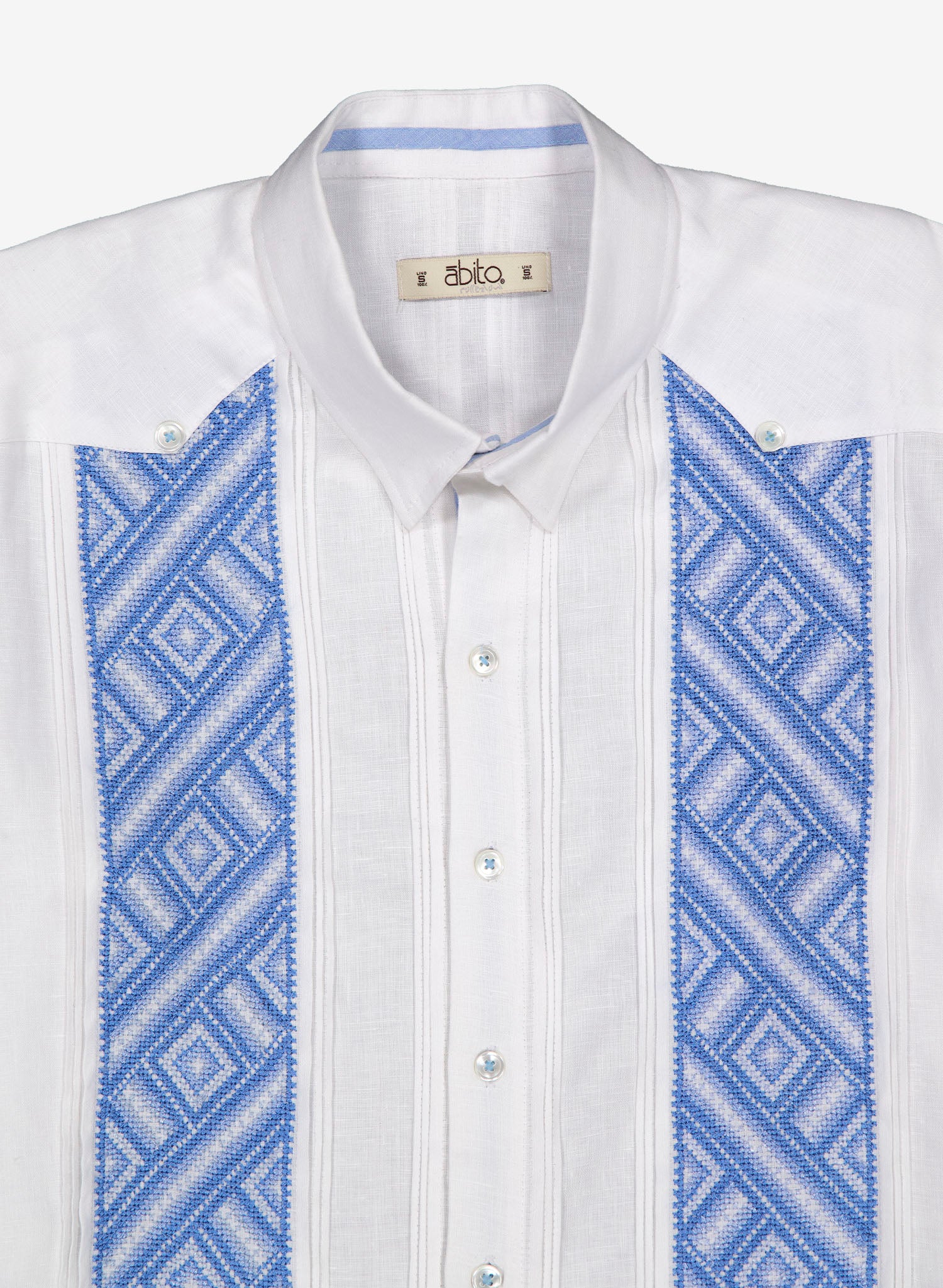 Guayabera Artesanal Cantil Blue Bell