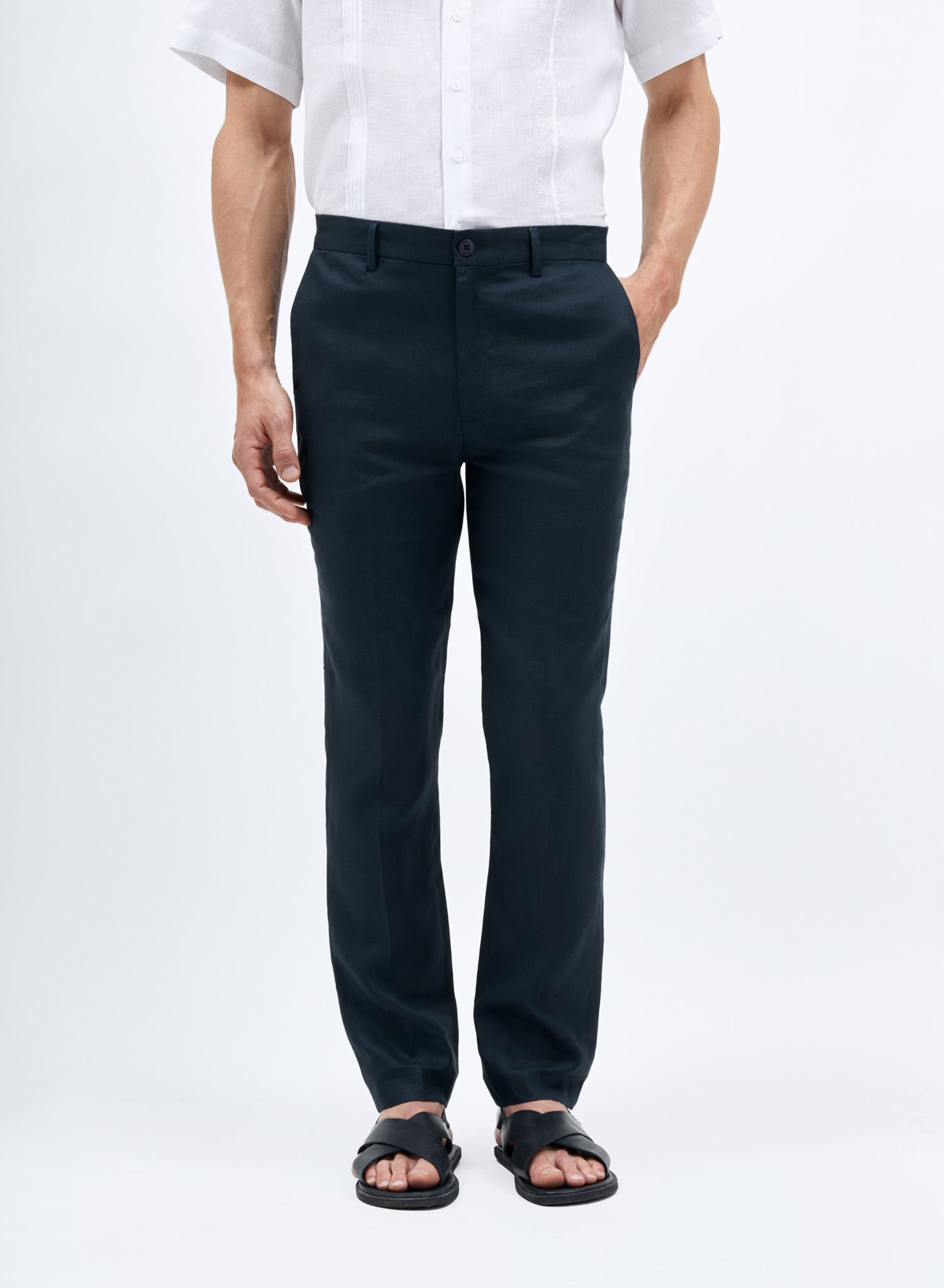 Pantalón Básico Slim Fit Navy